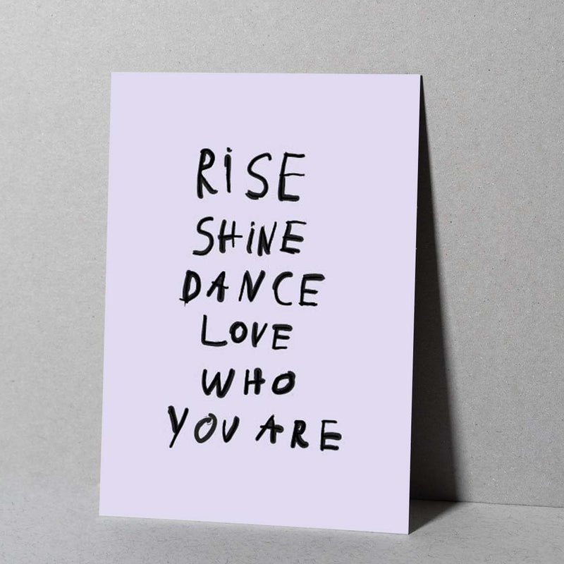 Postkarte "RISE SHINE DANCE"