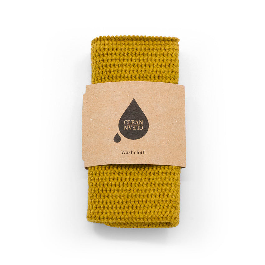 Washcloth Mustard - MAINRAUM Naturkosmetik